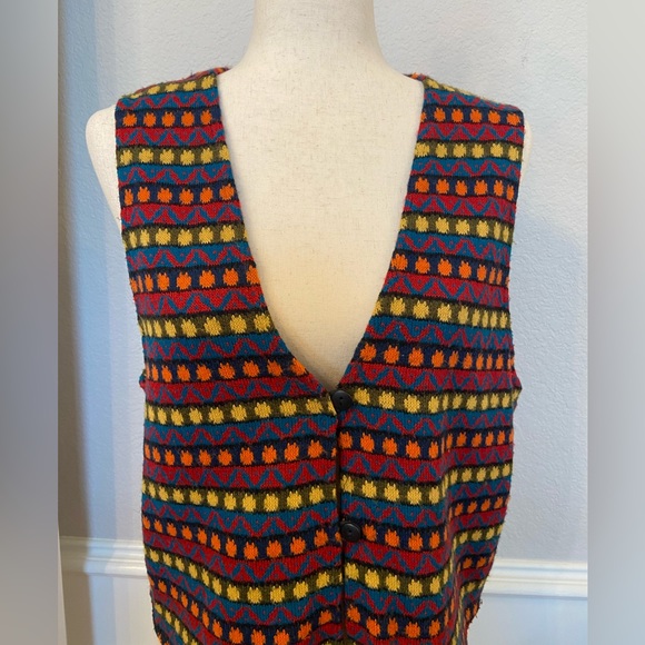 Vintage David Wayne Button Vest Y2K Size Medium - Picture 2 of 11